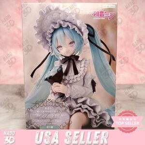 Hatsune Miku Vintage Doll Style Noodle Stopper Gothic Miku Figure NEW FuRyu